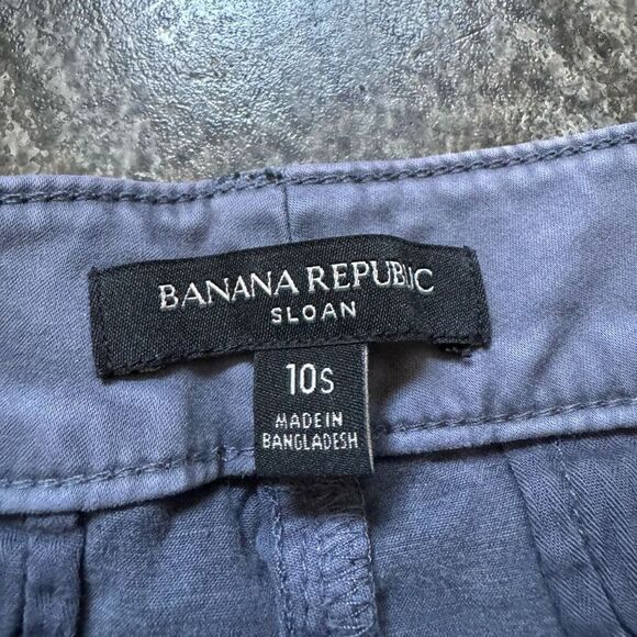 Banana Republic Women’s Size 10 Short Sloan Style Pants Stretch Fit Cotton Blend - Picture 8 of 14
